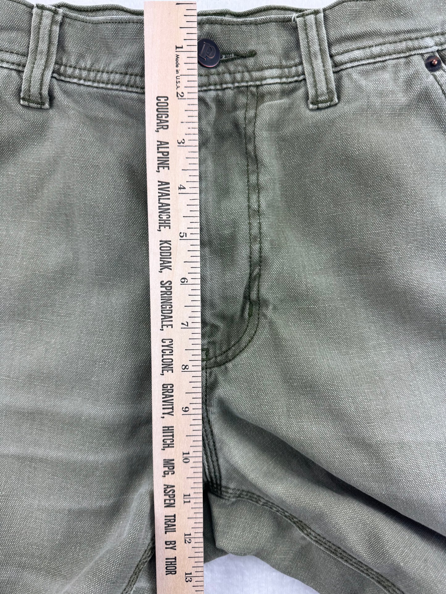 Patagonia Men's All Seasons Hemp Canvas Double Knee Work Pants – Olive Green – 34 x 32
