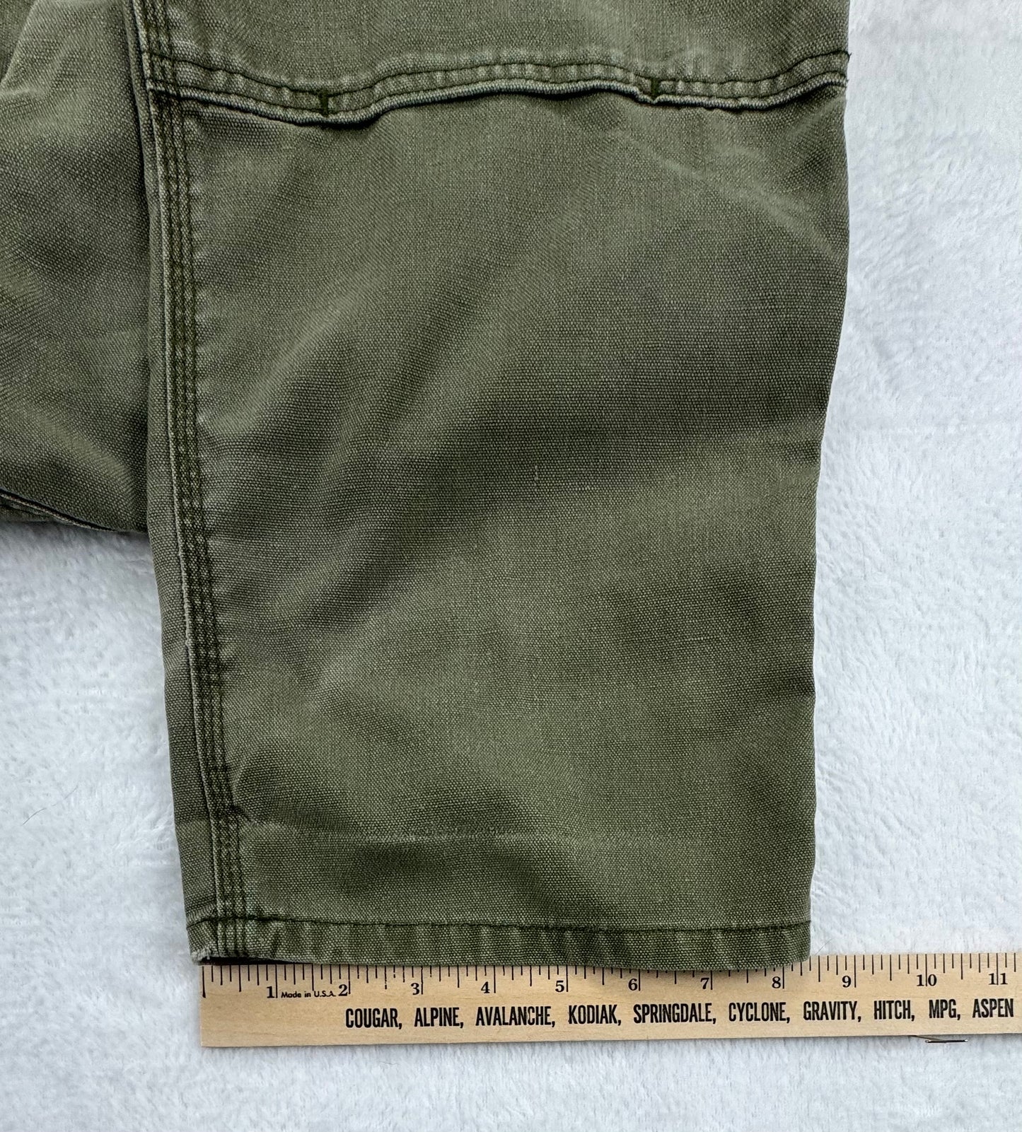 Patagonia Men's All Seasons Hemp Canvas Double Knee Work Pants – Olive Green – 34 x 32