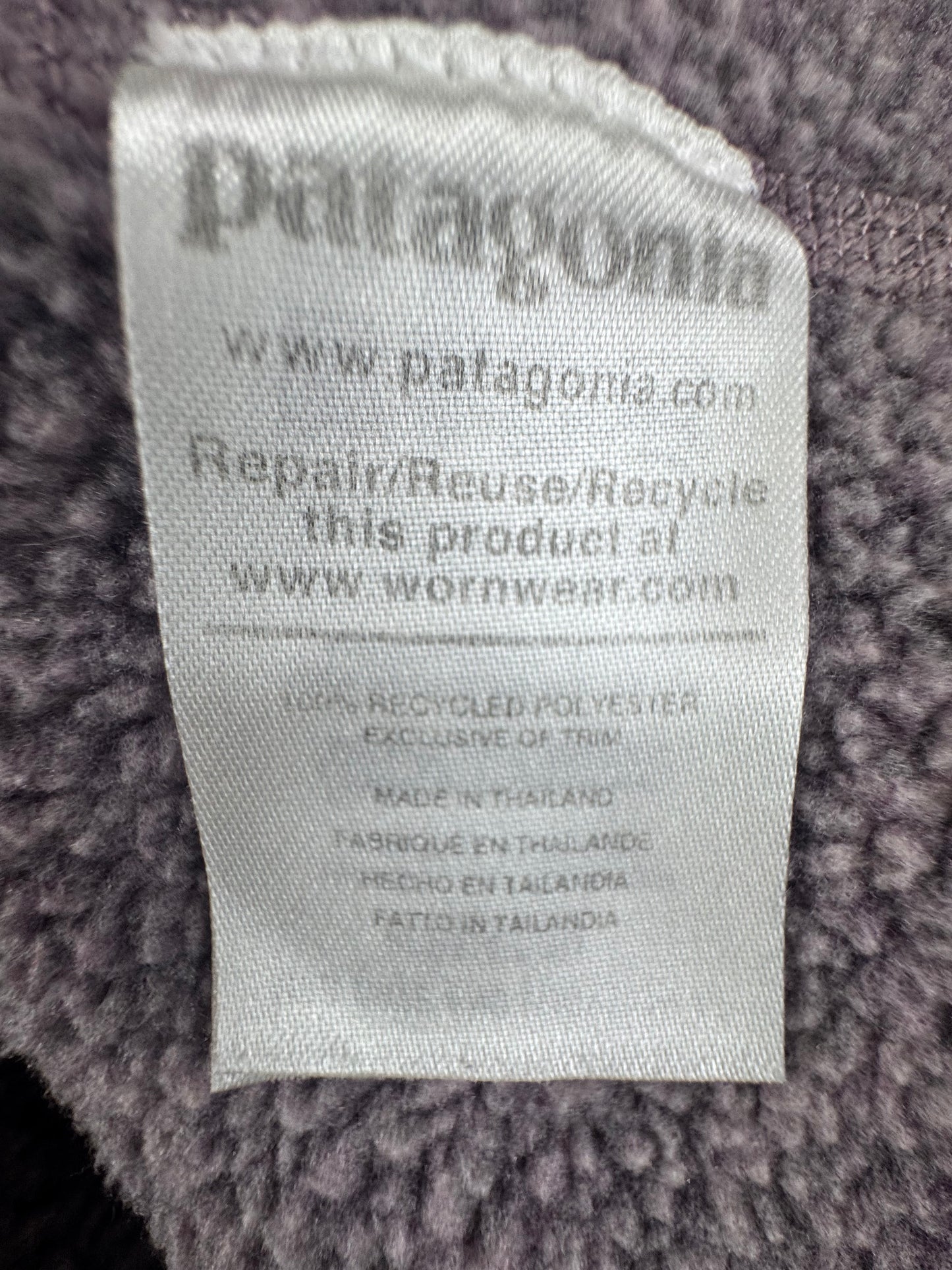 Patagonia Women's Better Sweater® 1/4-Zip Fleece Pullover – Heathered Purple – Small