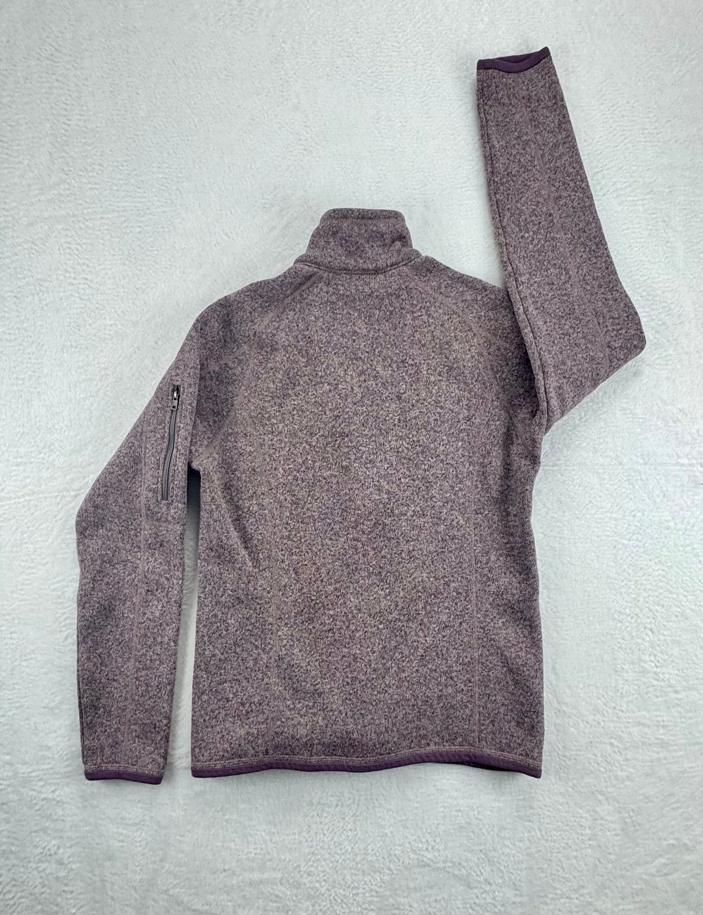 Patagonia Women's Better Sweater® 1/4-Zip Fleece Pullover – Heathered Purple – Small