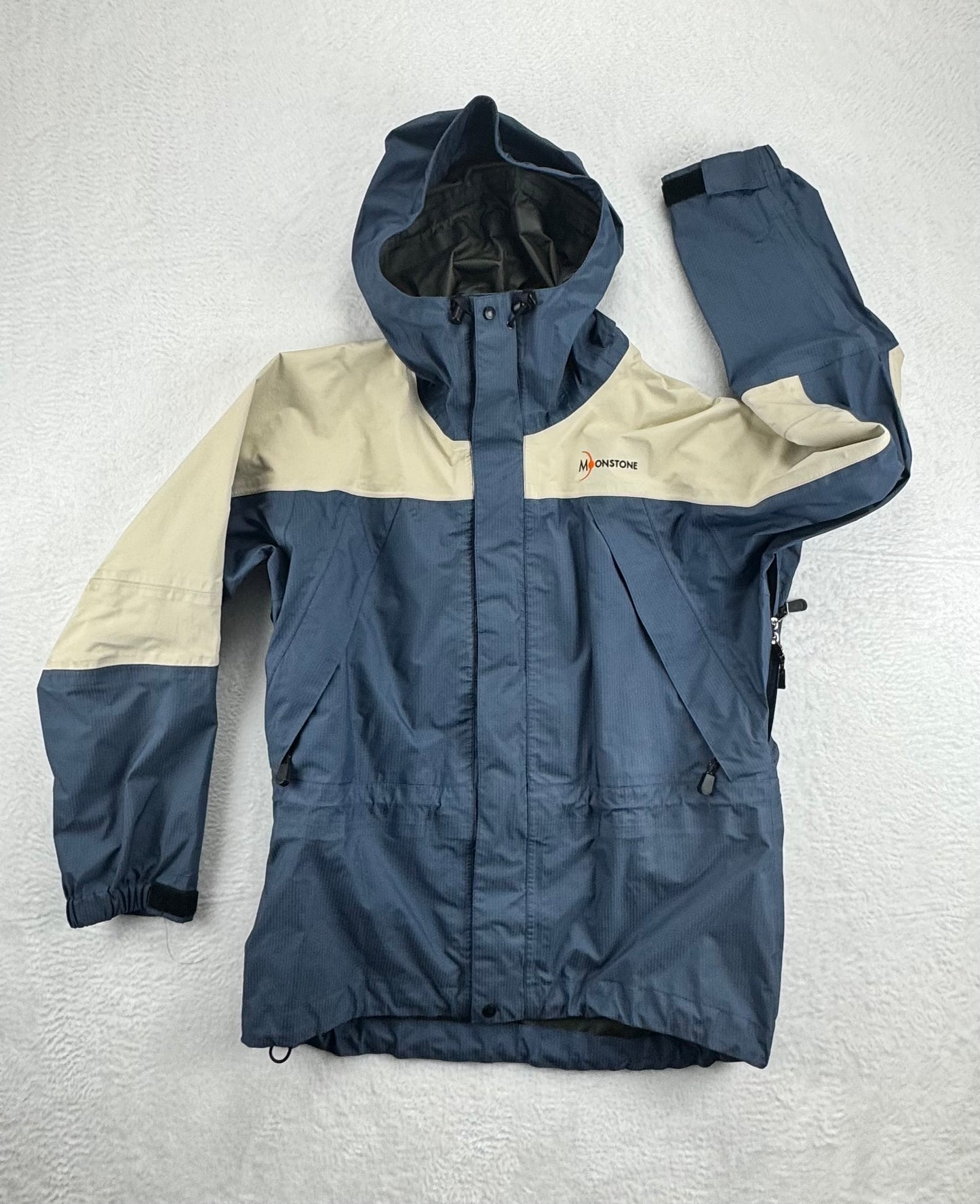 Moonstone Vintage Gore-Tex Hooded Shell Jacket Blue/Tan