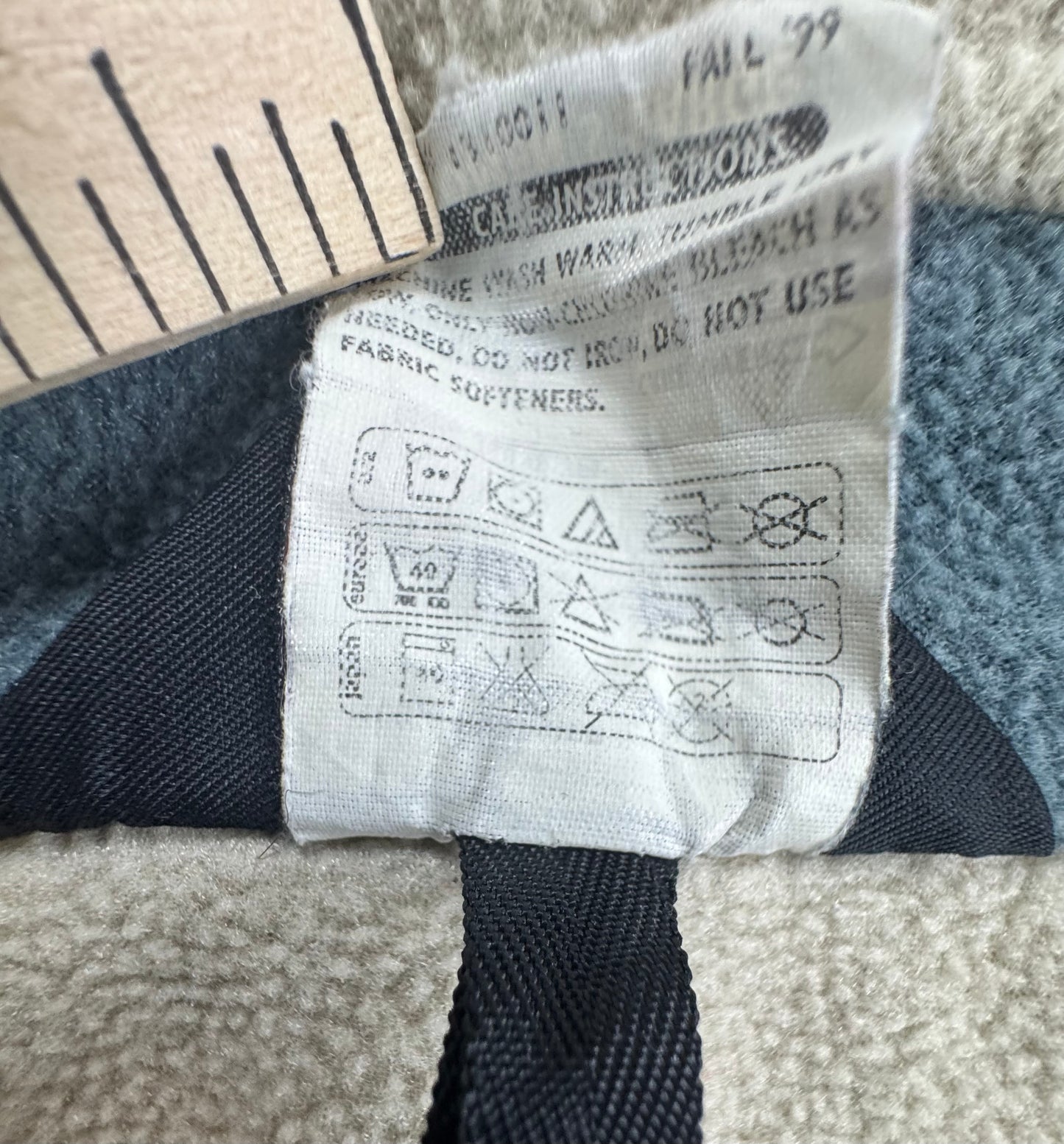 Moonstone Vintage Full Zip Fleece Jacket Tan Gray USA Made Woman's Large