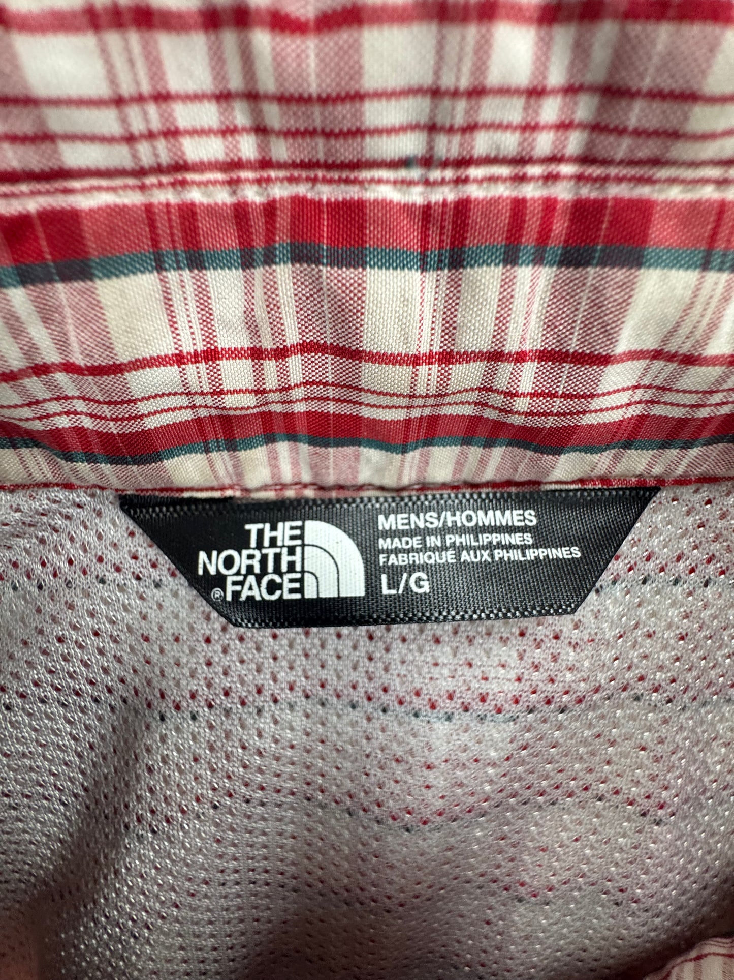 The North Face Plaid Hiking Button-Up Shirt Red Men's Large