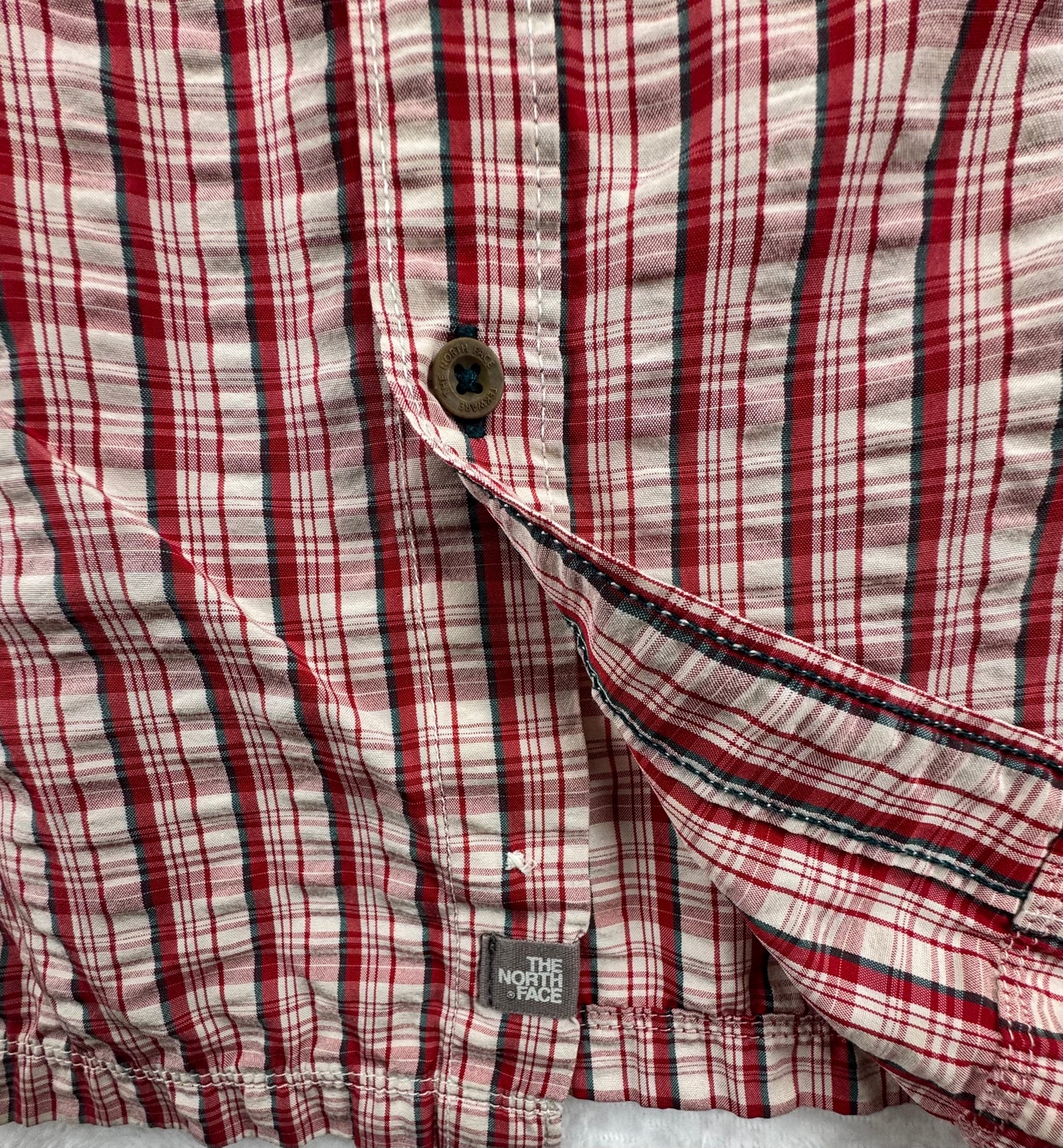 The North Face Plaid Hiking Button-Up Shirt Red Men's Large