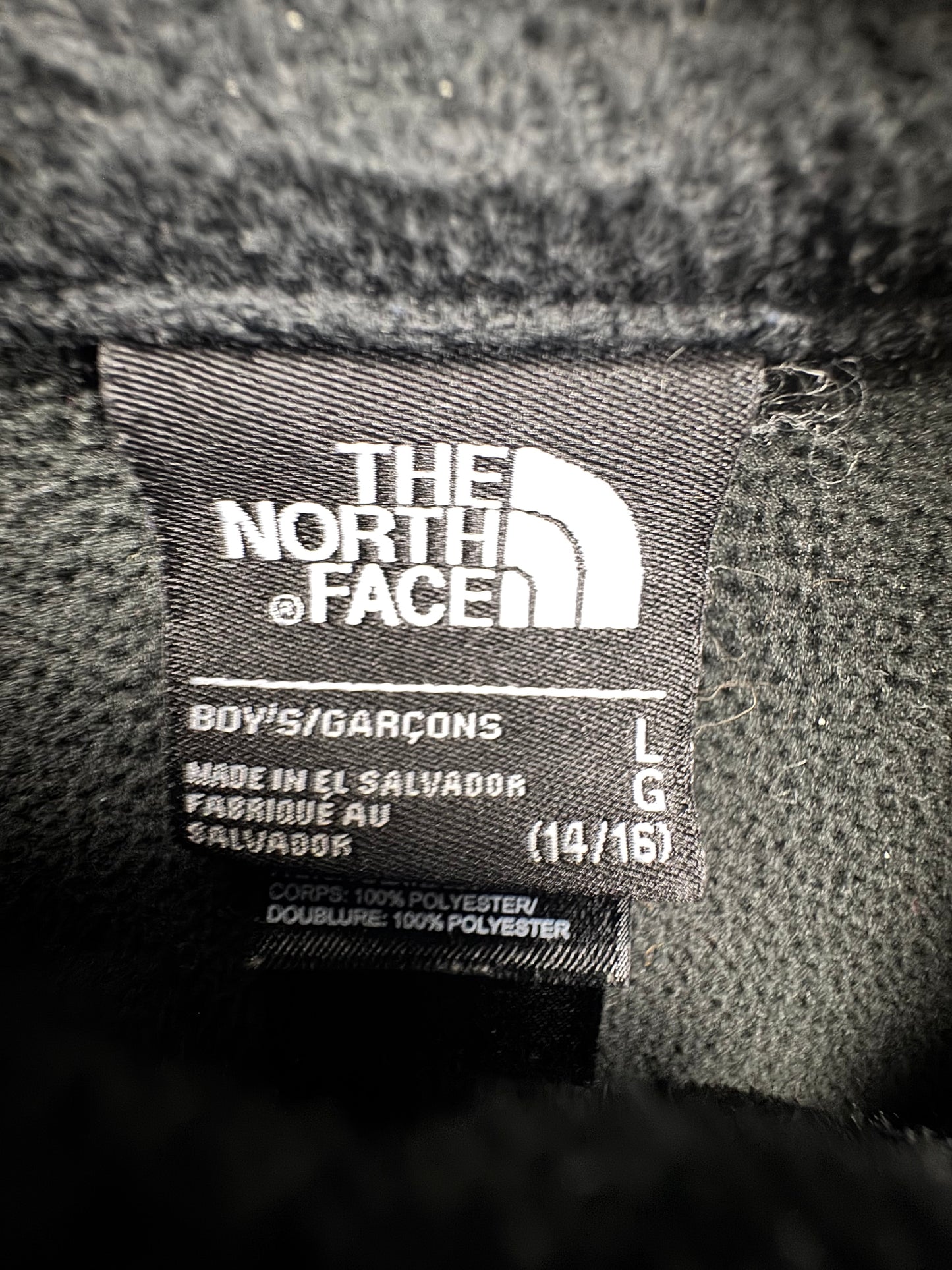 The North Face Boys Soft Shell Jacket – Black – Youth Large (14/16)
