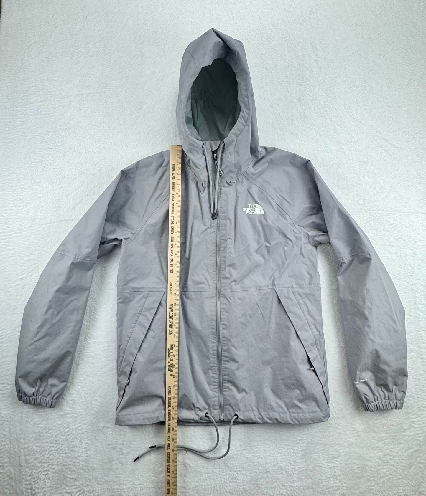 The North Face DRYVENT Hooded Rain Jacket – Gray – Men's Medium