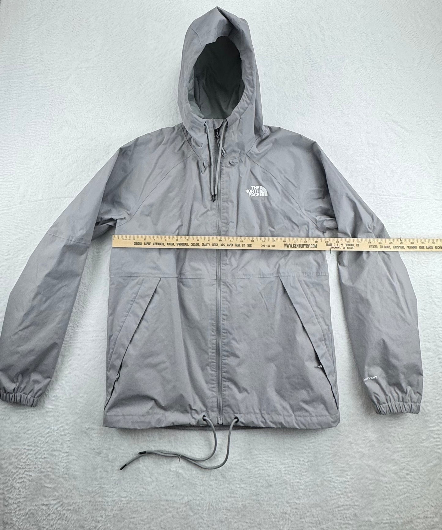 The North Face DRYVENT Hooded Rain Jacket – Gray – Men's Medium