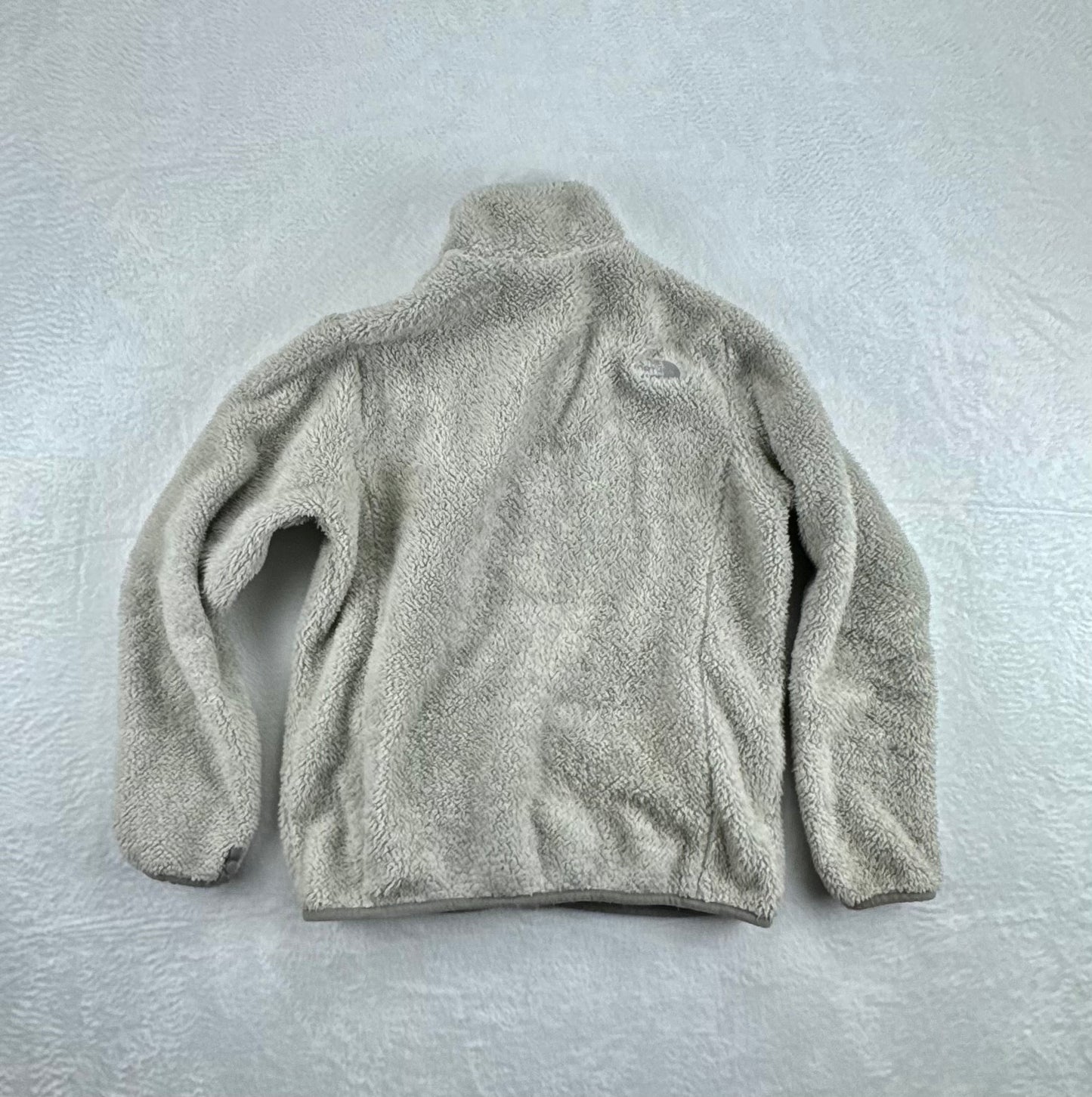 The North Face Girls' High-Pile Sherpa Fleece Jacket – Light Gray – Size Large (14/16)