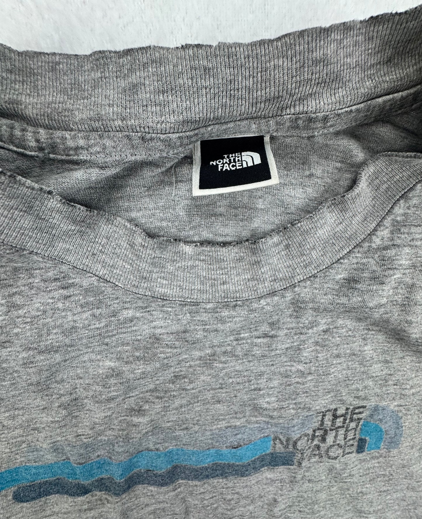 The North Face Vintage Logo Graphic T-Shirt Gray Short Sleeve Men's L