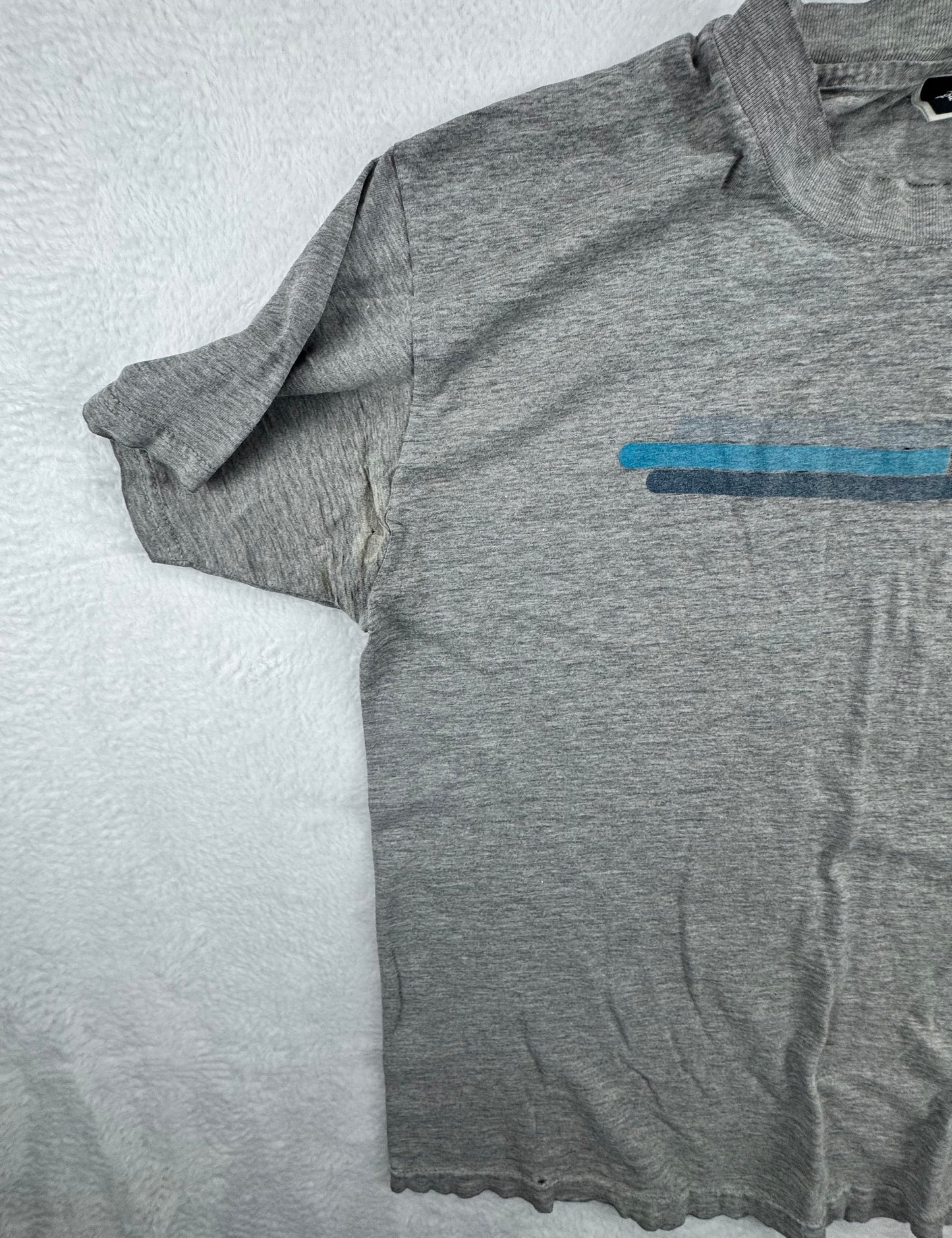 The North Face Vintage Logo Graphic T-Shirt Gray Short Sleeve Men's L
