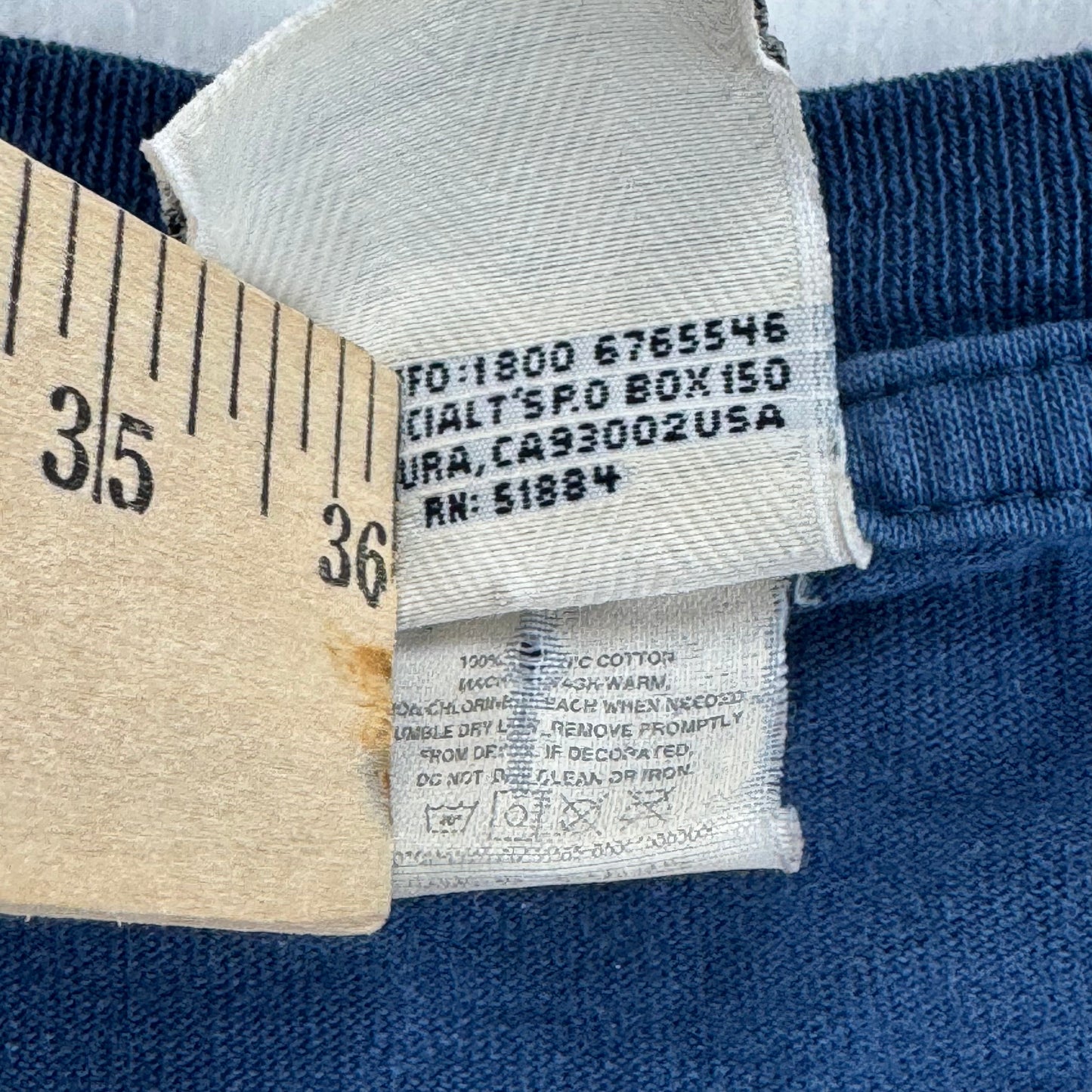 Vintage Patagonia Beneficial T's Organic Cotton Graphic T-Shirt Blue Men's Large
