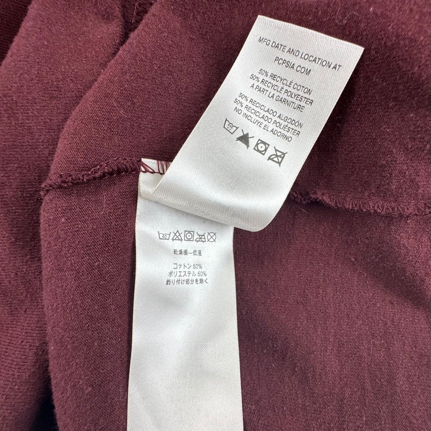 Patagonia Built to Endure Graphic T-Shirt Burgundy Organic Blend Men's Large