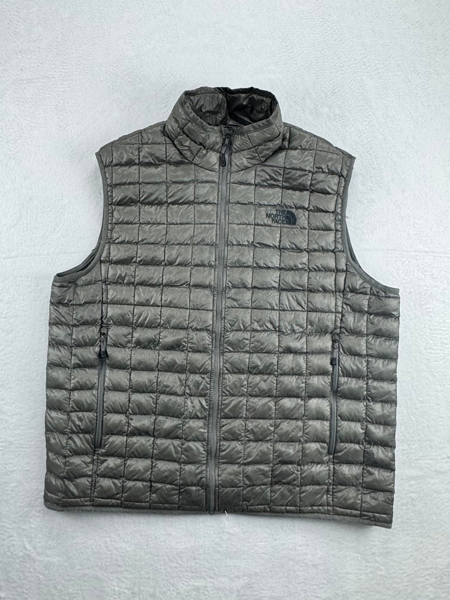 The North Face Men's ThermoBall Insulated Vest Olive Green Full Zip Packable XL