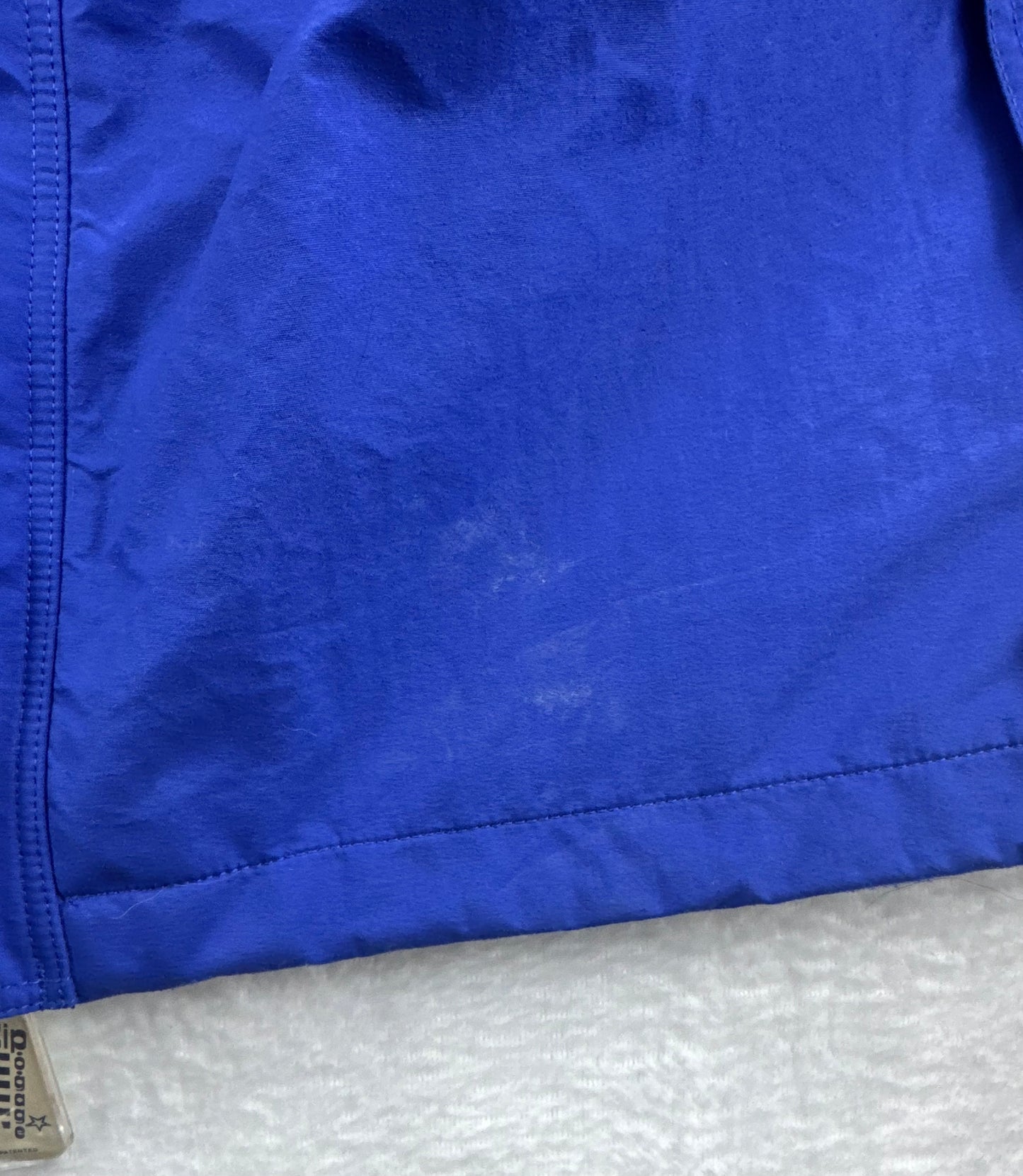 Patagonia Vintage Storm Jacket 83602 Blue Hooded Rain Shell Parka Large