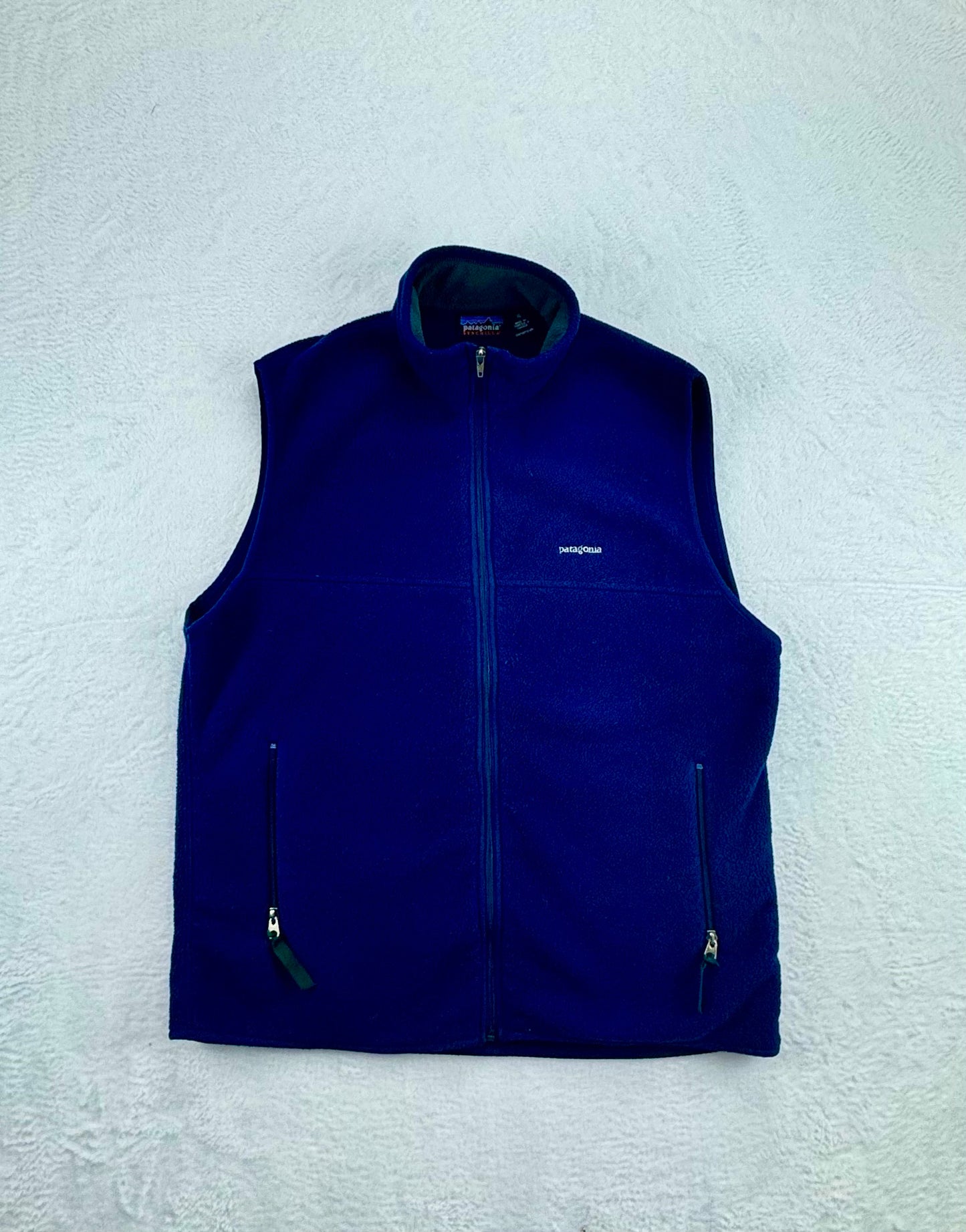 Vintage Patagonia Synchilla Fleece Vest Blue XL Made in Canada Fall 1996