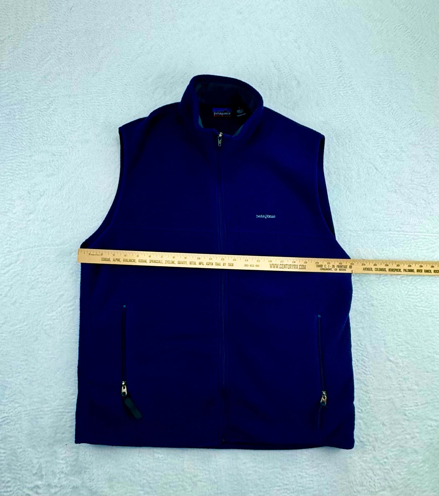 Vintage Patagonia Synchilla Fleece Vest Blue XL Made in Canada Fall 1996