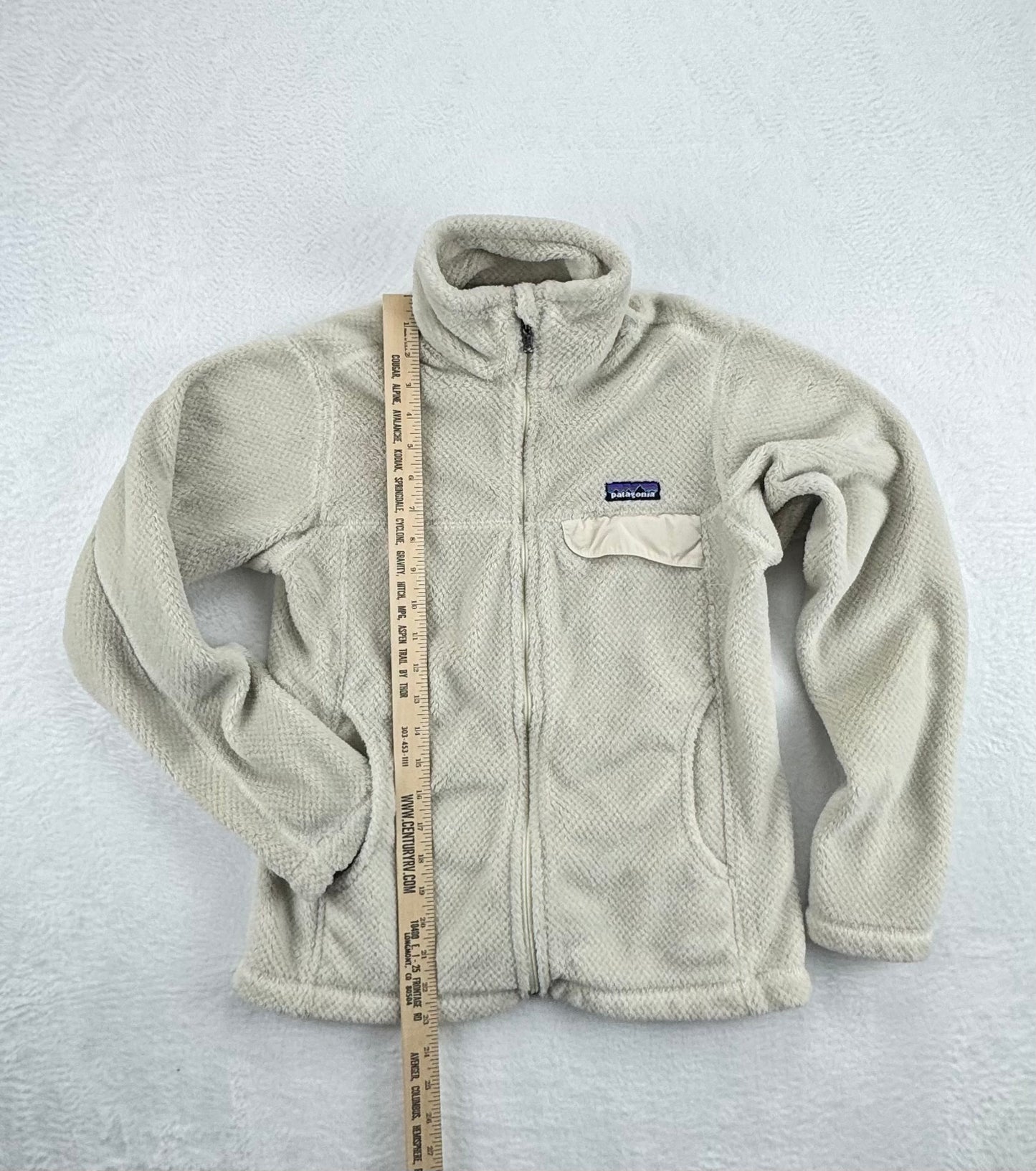 Patagonia Women’s Re-Tool Fleece Jacket Natural White Small – Fall 2010