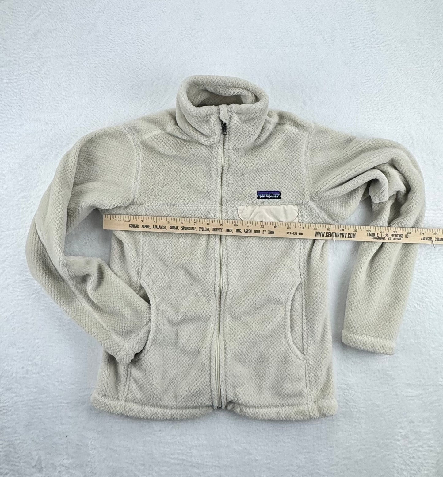 Patagonia Women’s Re-Tool Fleece Jacket Natural White Small – Fall 2010