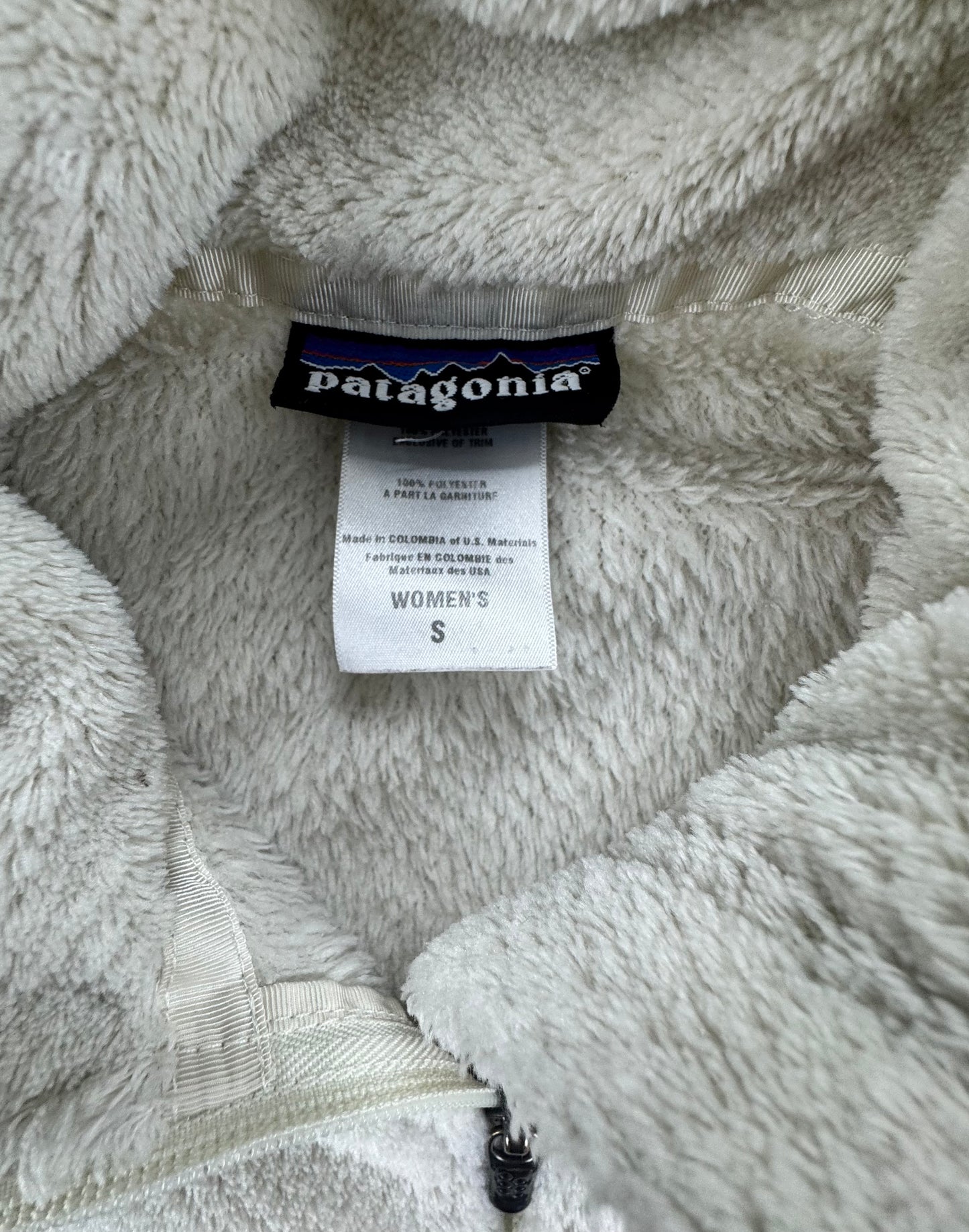 Patagonia Women’s Re-Tool Fleece Jacket Natural White Small – Fall 2010