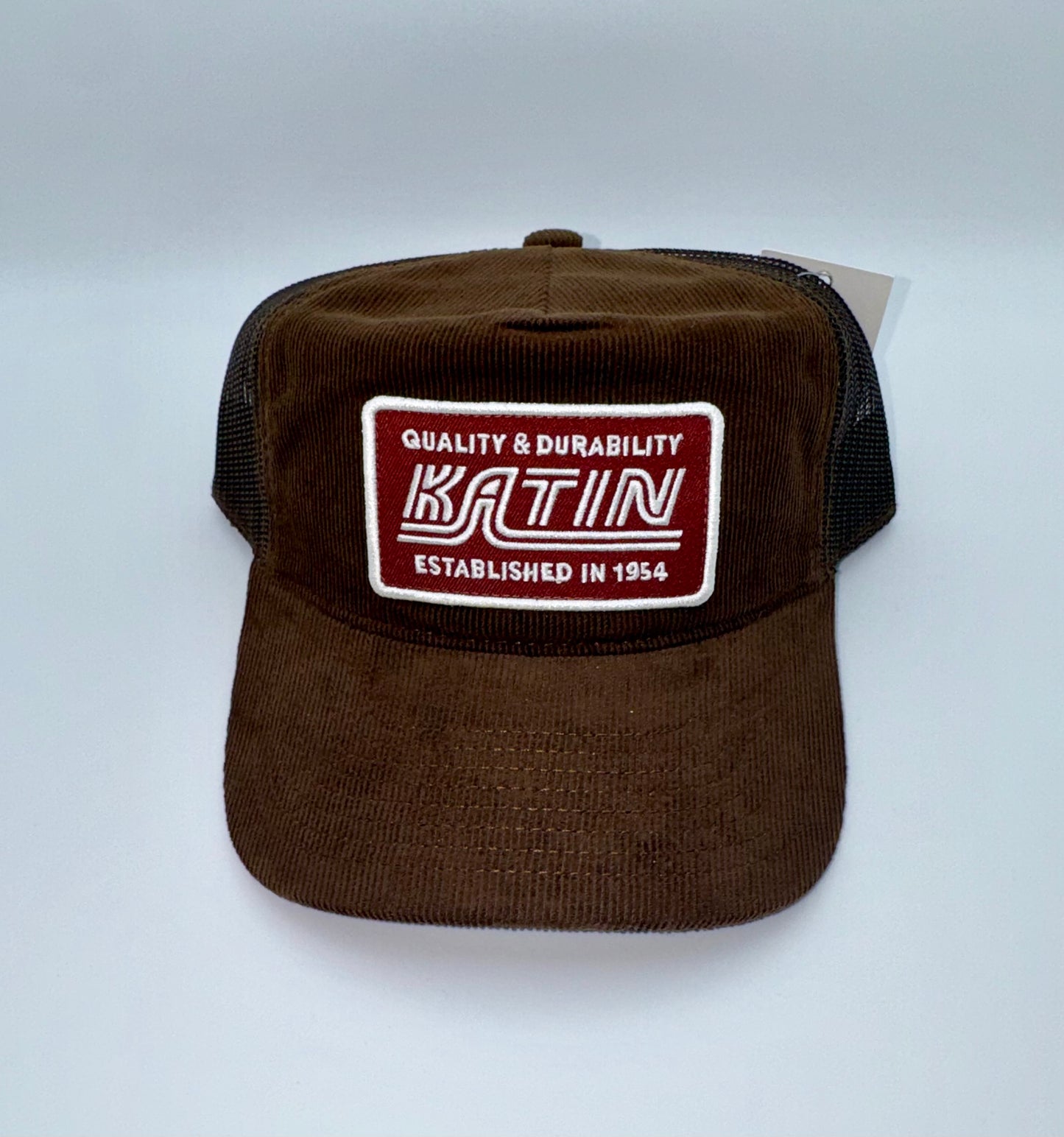Katin Quality & Durability Corduroy Trucker Hat Brown Snapback NWT