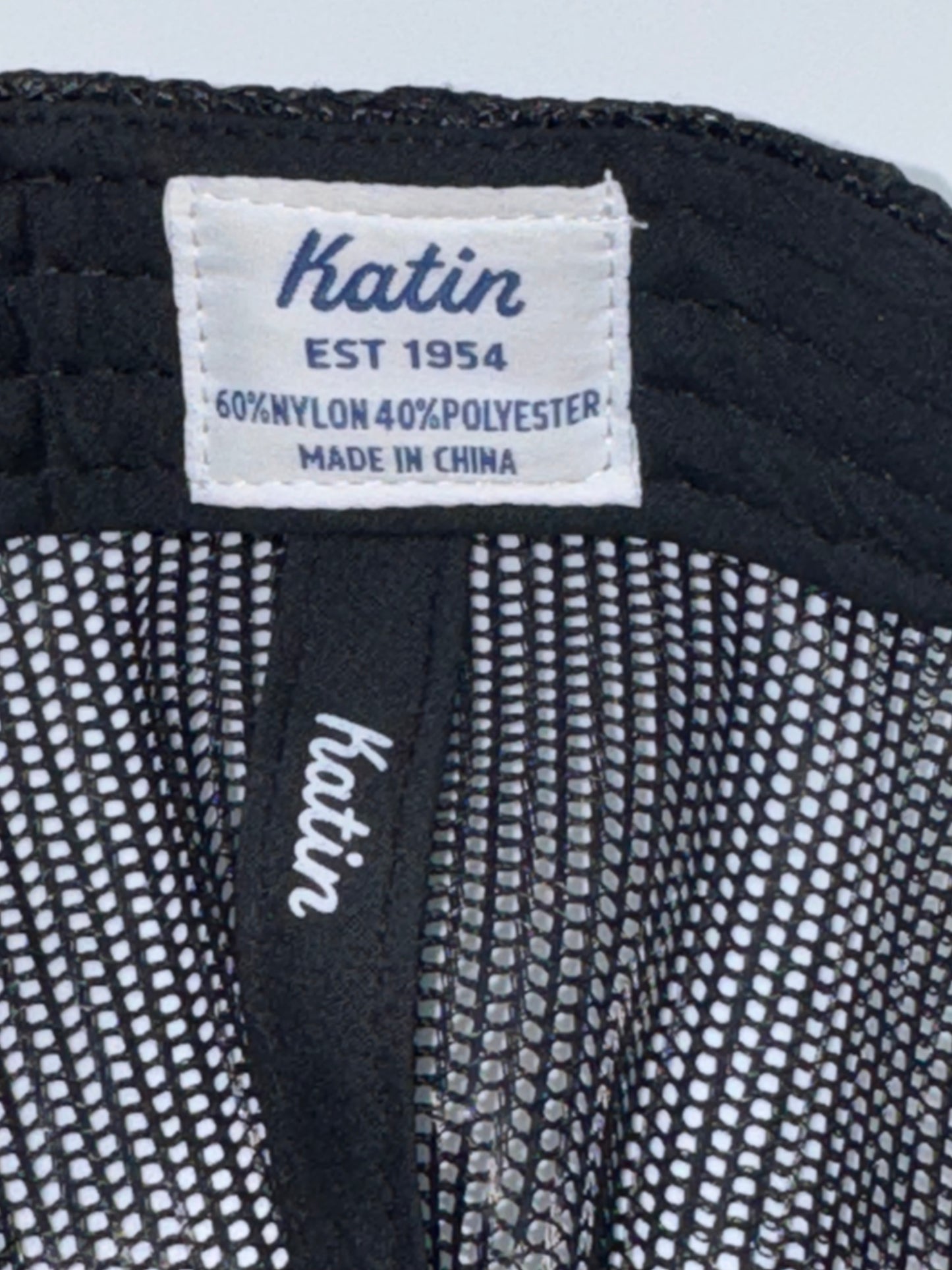 Katin Custom Surf Trunks Heritage Patch Trucker Hat Black Snapback