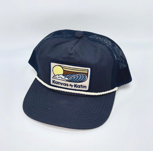 Katin Konvas Surf Trucker Hat Navy Rope Snapback