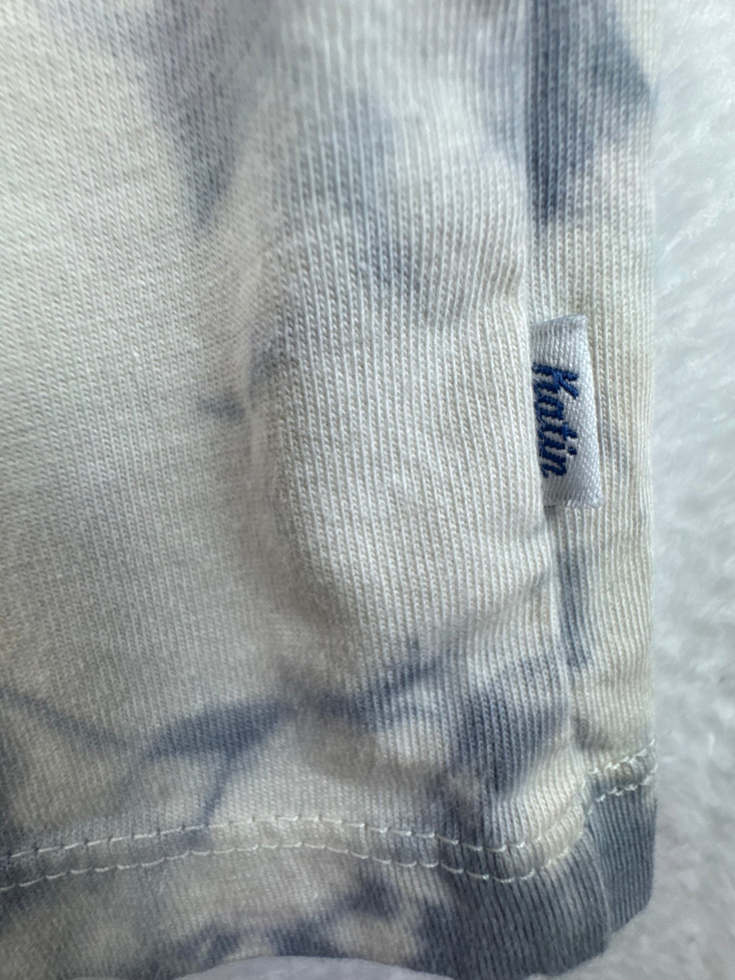 Katin Easy Does It Tie-Dye Organic Cotton T-Shirt Cream Gray Men's Large NWT