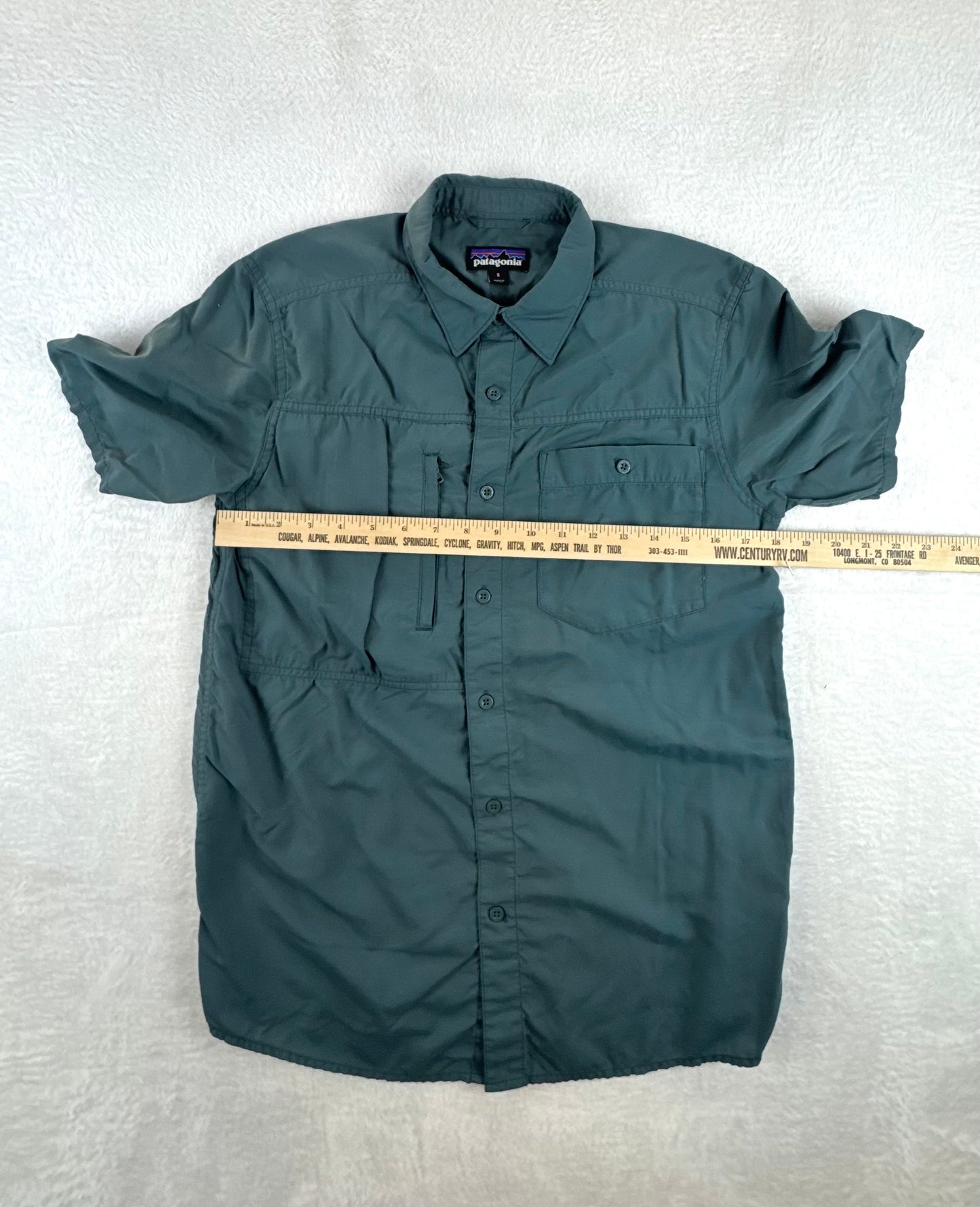 Patagonia Men’s Gallegos Short-Sleeve Fishing Shirt – Green – Small