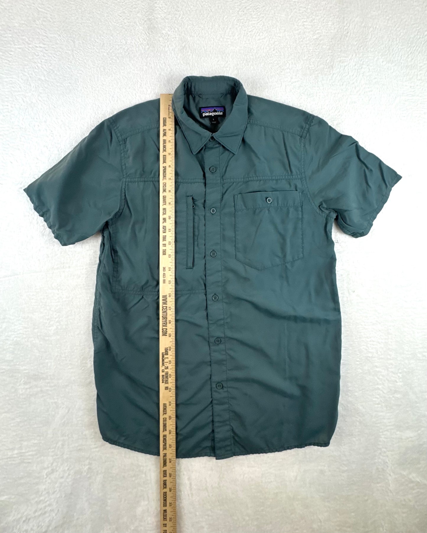 Patagonia Men’s Gallegos Short-Sleeve Fishing Shirt – Green – Small