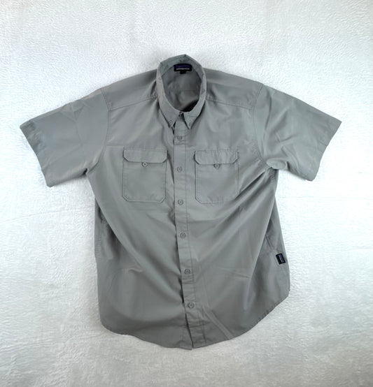 Patagonia Men’s Self-Guided Short Sleeve Shirt – Gray – Large