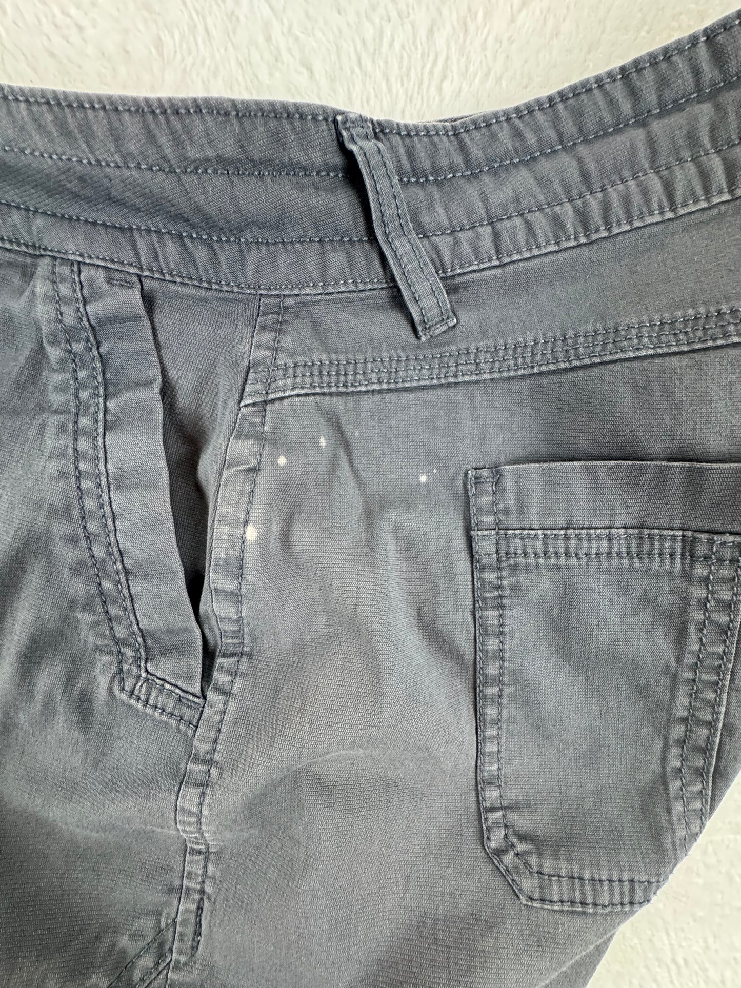 prAna Women’s Organic Cotton Outdoor Shorts Charcoal Gray Size 14/32