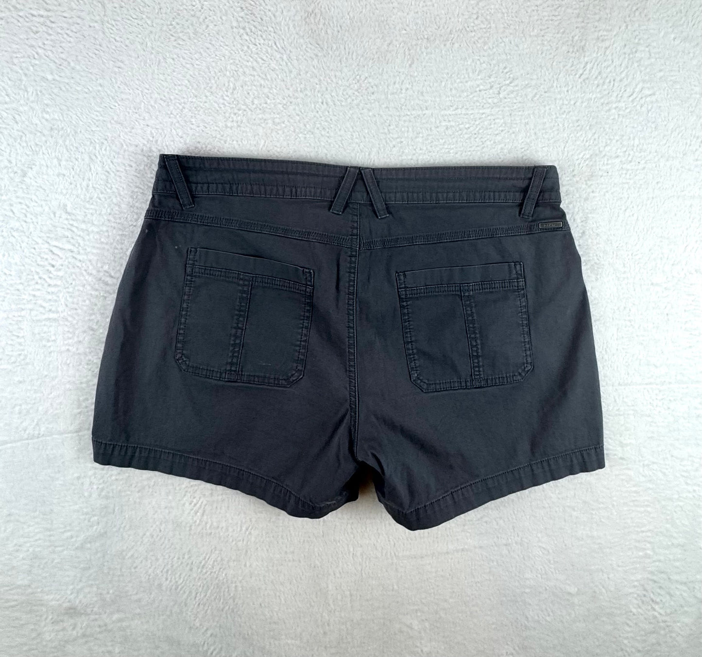 prAna Women’s Organic Cotton Outdoor Shorts Charcoal Gray Size 14/32