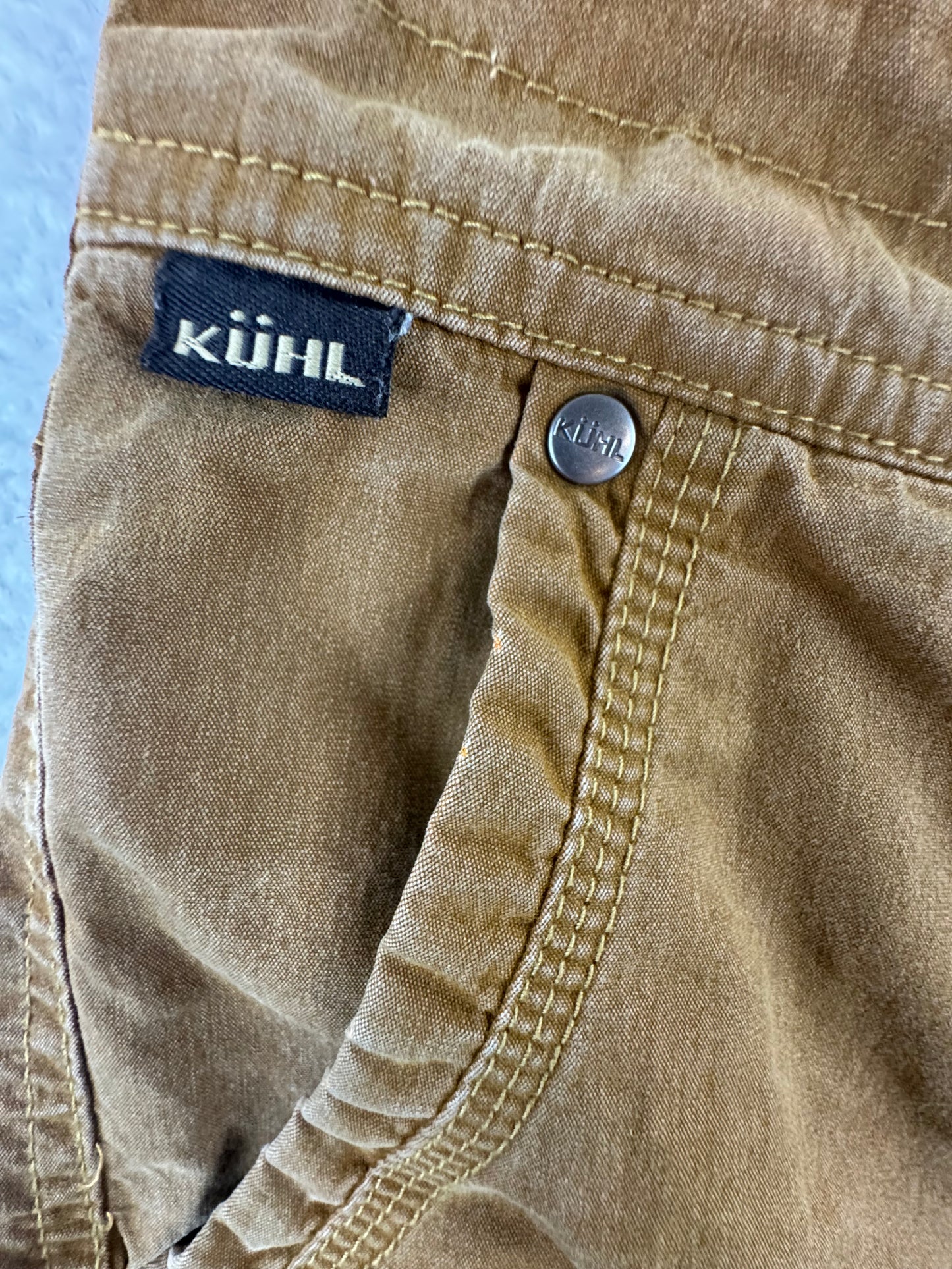 KÜHL Men’s Vintage Patina Dye Outdoor Shorts – Brown – 34