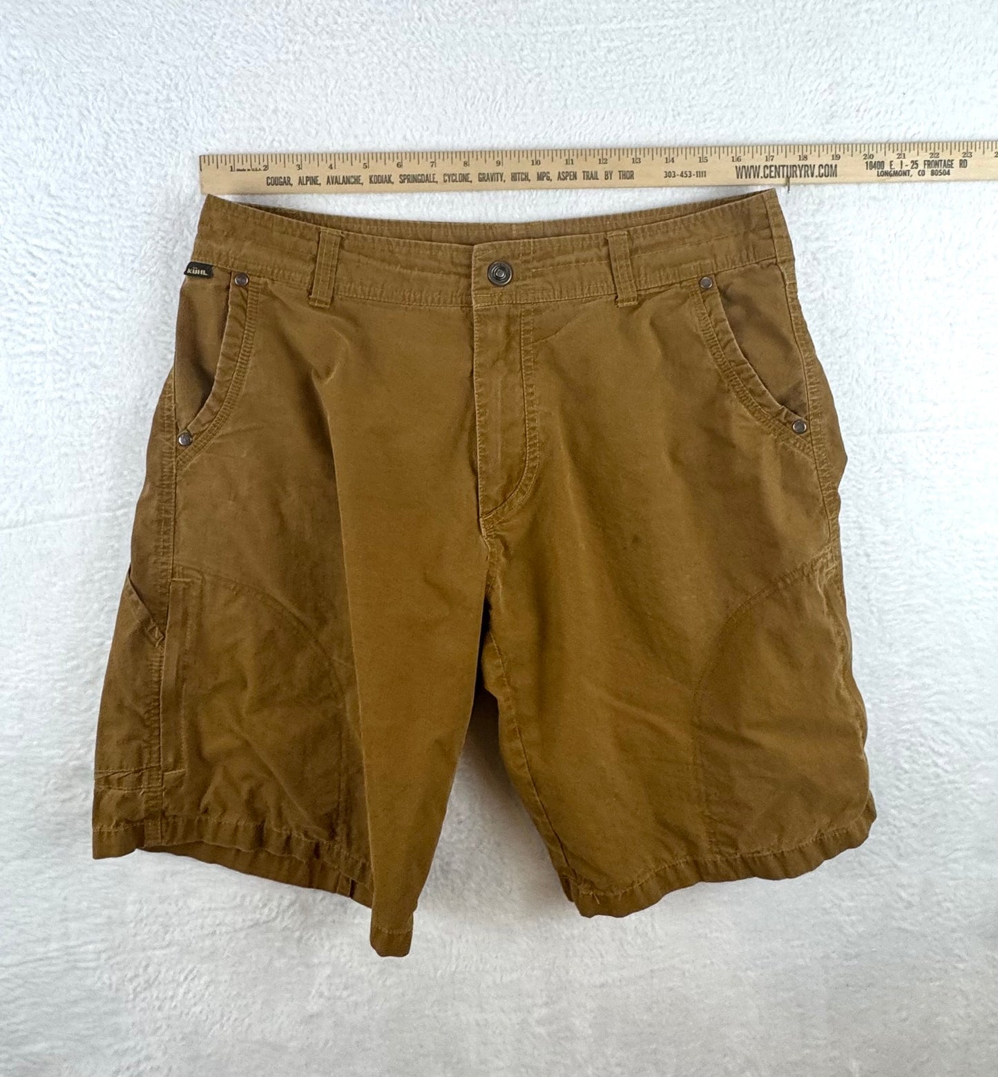 KÜHL Men’s Vintage Patina Dye Outdoor Shorts – Brown – 34