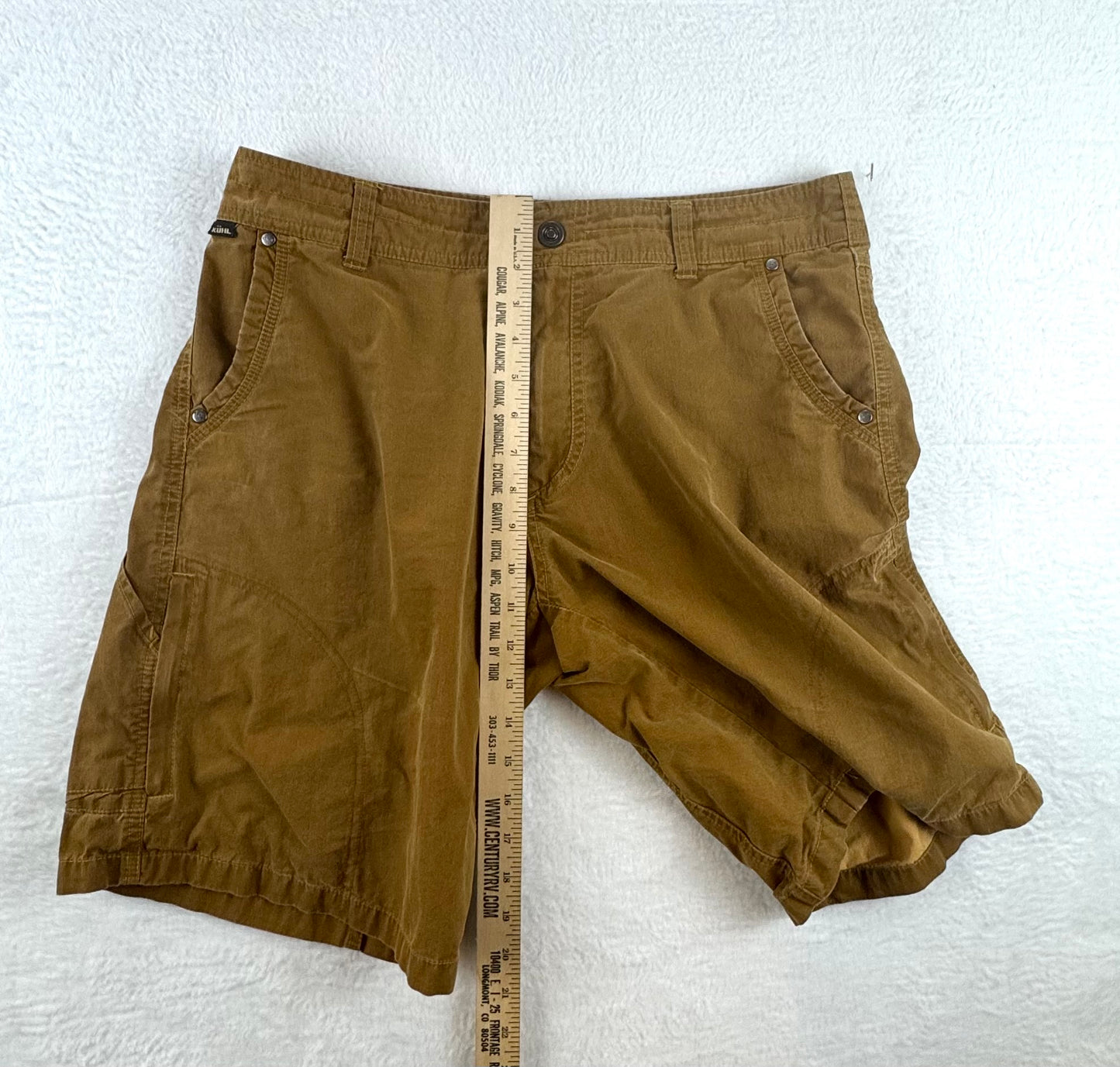 KÜHL Men’s Vintage Patina Dye Outdoor Shorts – Brown – 34