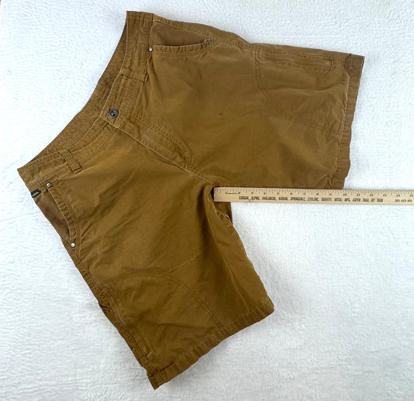 KÜHL Men’s Vintage Patina Dye Outdoor Shorts – Brown – 34