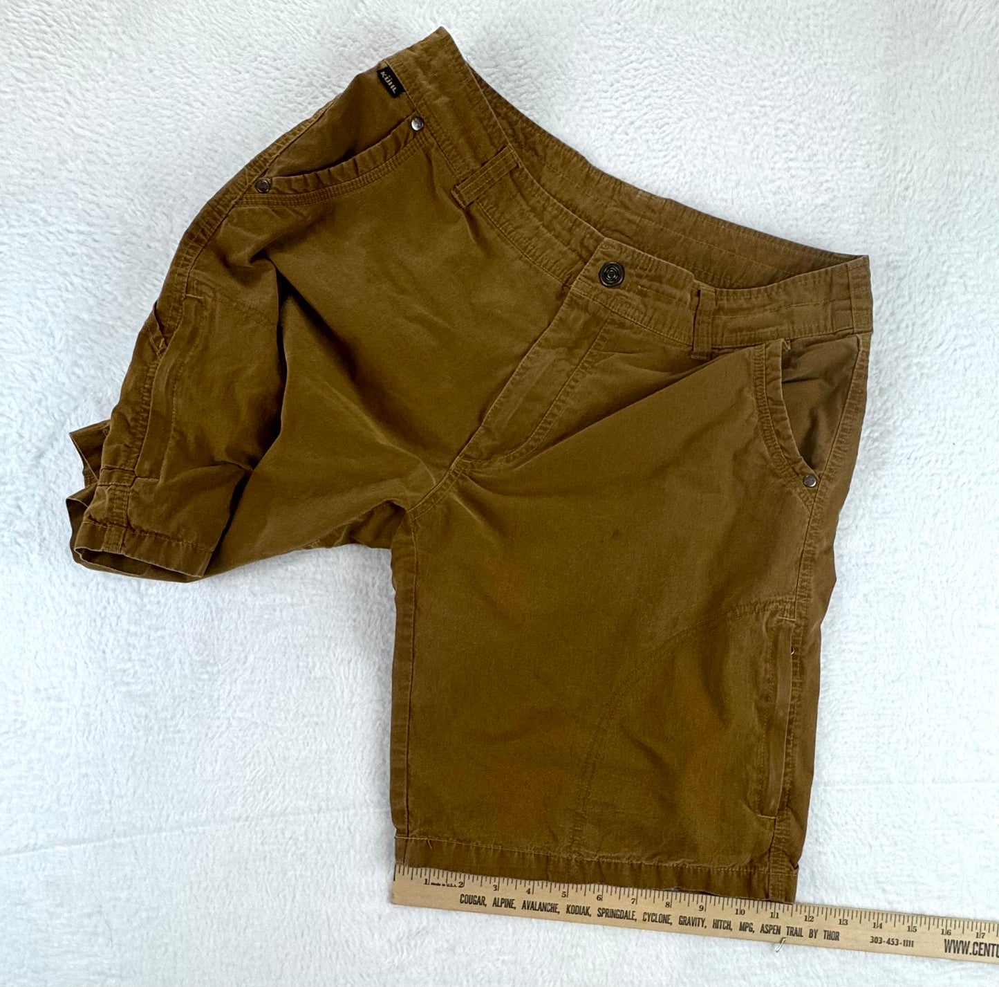 KÜHL Men’s Vintage Patina Dye Outdoor Shorts – Brown – 34