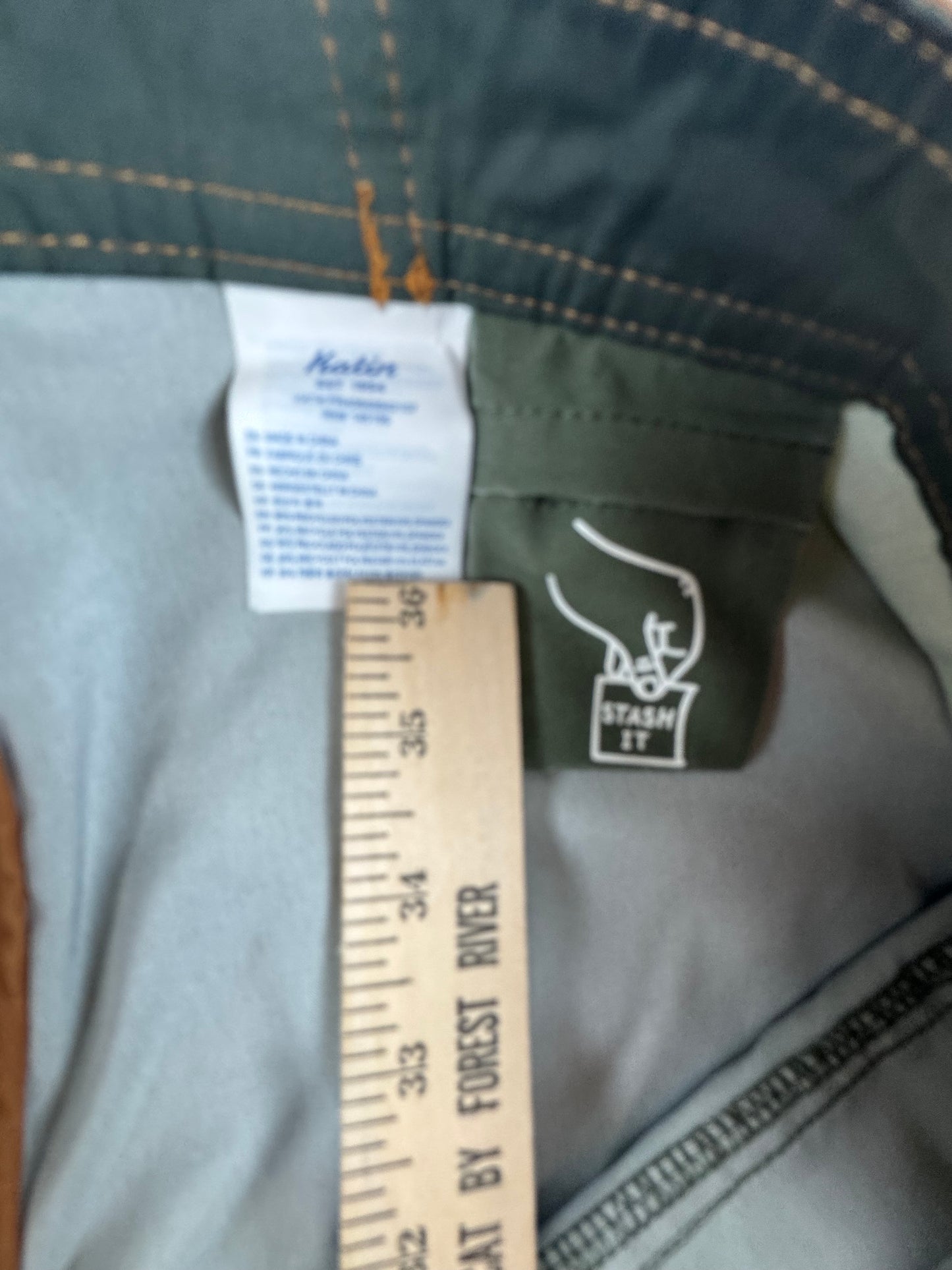 Katin Heritage Board Shorts – Men's 32 – Olive Green/Brown – Surf & Swim Shorts