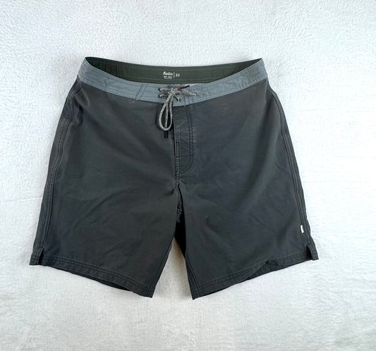 Katin Heritage Board Shorts – Men's Size 32 – Charcoal Gray – Surf & Swim Shorts